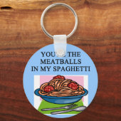 MEATBALLEN en spahgetti-liefhebbers Sleutelhanger (Voorkant)