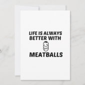 MEATBALLEN HET LEVEN IS BETER BEDANKKAART (Voorkant)