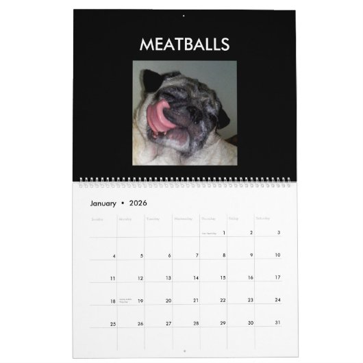 MEATBALLEN KALENDER (Jan 2026)