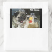MEATBALLEN RECHTHOEKIGE STICKER (Tas)