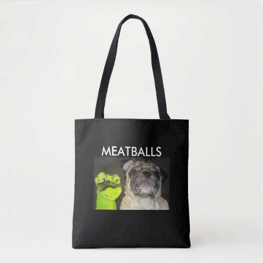 MEATBALLEN TOTE BAG (Voorkant)