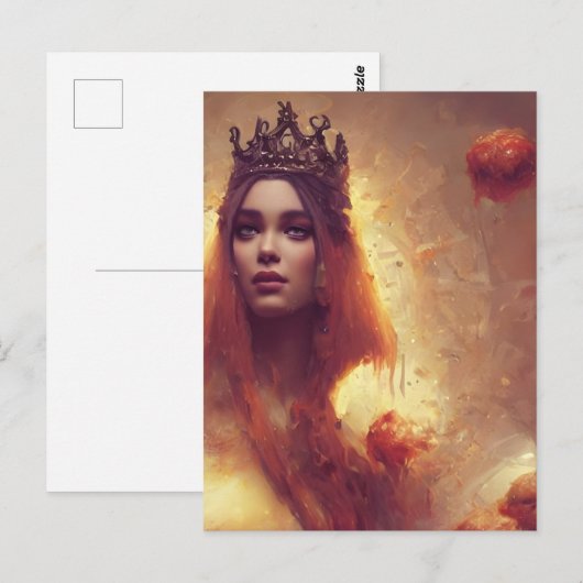 Meatballl Foodgevecht Queen Briefkaart (Voorkant / Achterkant)