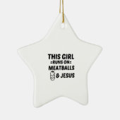 MEATBALLS AND JESUS KERAMISCH ORNAMENT (Rechts)