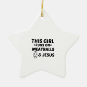 MEATBALLS AND JESUS KERAMISCH ORNAMENT (Voorkant)