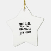 MEATBALLS AND JESUS KERAMISCH ORNAMENT (Links)