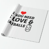 MEATBALLS AND LOVE CADEAUPAPIER (Uitgerold)