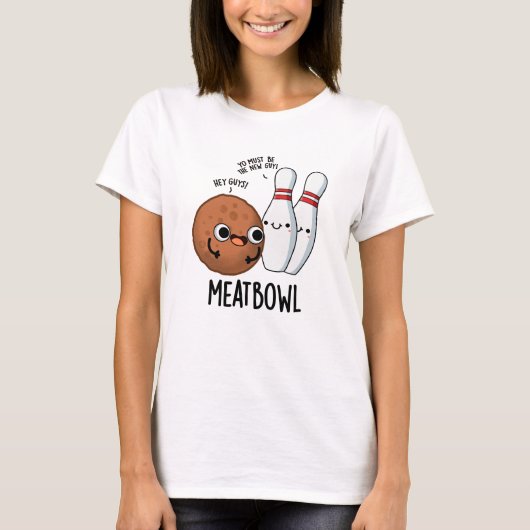 Meatbowl Funny Meatball Pun T-shirt (Voorkant)