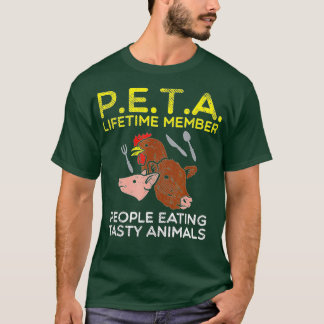 Meateater Barbeque People Eating Tasty Animal Peta T-shirt
