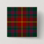 Meath County Irish Tartan Vierkante Button 5,1 Cm (Voorkant)
