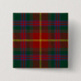 Meath County Irish Tartan Vierkante Button 5,1 Cm