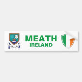 Meath Ireland Crest en Irish Flag Bumpersticker (Voorkant)