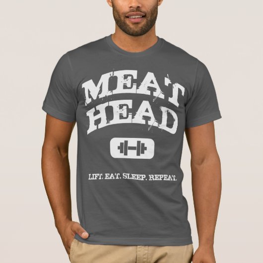 Meathead - Shirt voor lifters (Voorkant)
