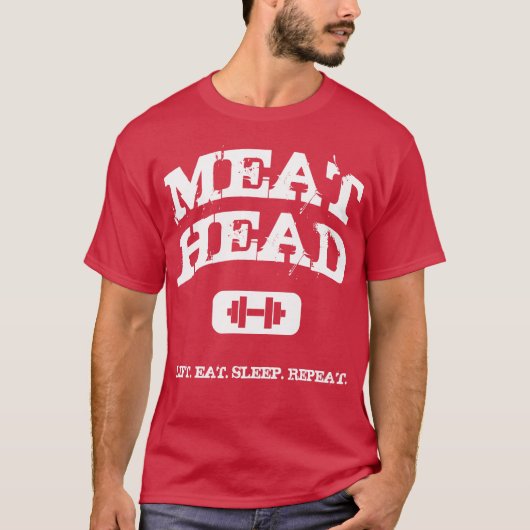 Meathead - Shirt voor lifters (Voorkant)