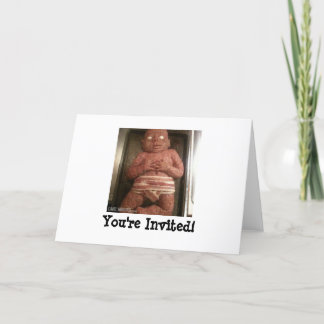 Meatloaf Baby Invitation Kaart