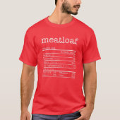 Meatloaf Nutrition Feit Funny Thanksgiving T-shirt (Voorkant)