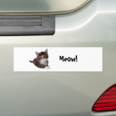 Meauw! Bumpersticker (Op auto)