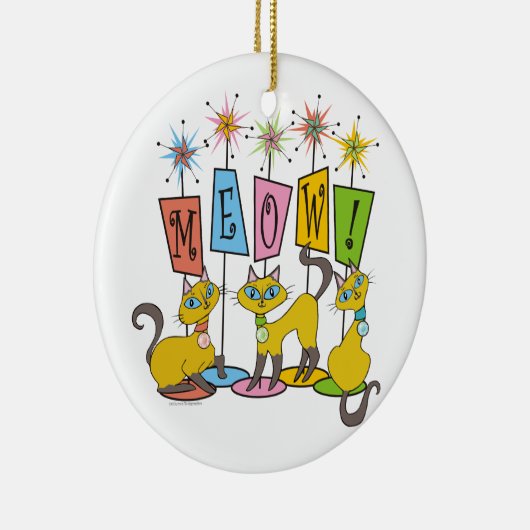 Meauw! Keramisch Ornament (Rechts)