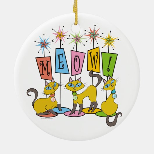 Meauw! Keramisch Ornament (Achterkant)