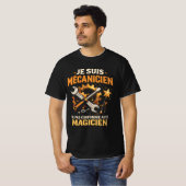 Mécanicien Drôle Garage Mécano Magicien Humour T-shirt (Voorkant volledig)