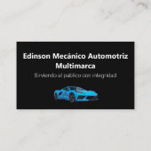 Mecánico Automotriz Visitekaartje (Achterkant)