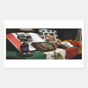 MECA's 2008 Dag van het Doodfestival Rechthoekige Sticker