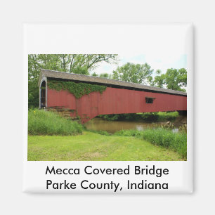 Mecca Covered Bridge Magneet