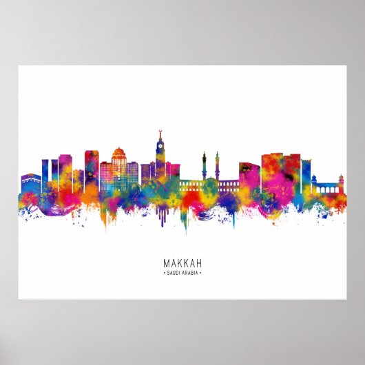 Mecca KSA Skyline Poster (Voorkant)