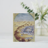 Mecca omgeven door de bergen van Arafa Briefkaart (Staand voorkant)