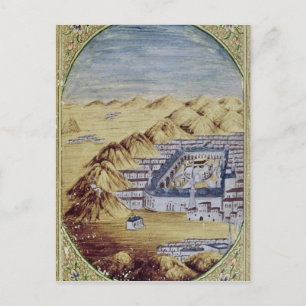 Mecca omgeven door de bergen van Arafa Briefkaart
