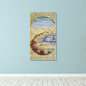 Mecca omgeven door de bergen van Arafa Canvas Afdruk (Insitu (Houten vloer))