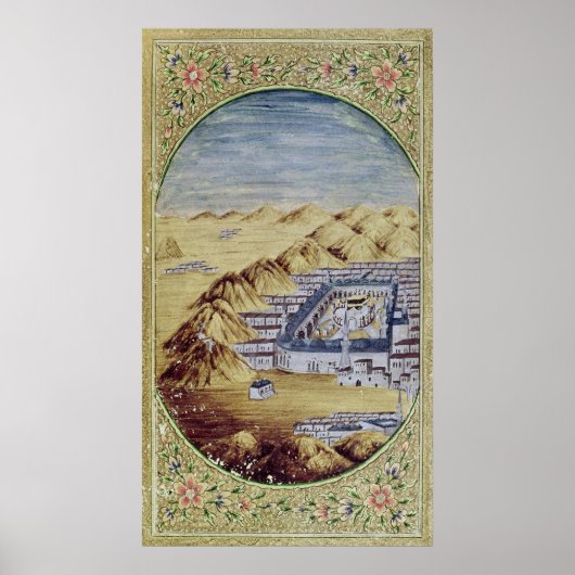 Mecca omgeven door de bergen van Arafa Poster (Voorkant)