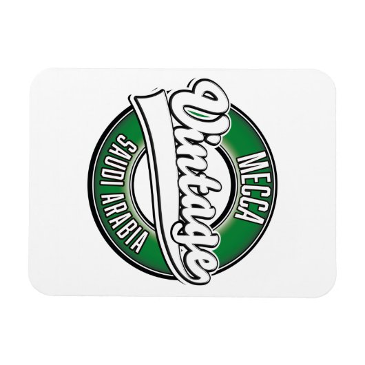 Mecca saudi arabia  logo magneet (Horizontaal)