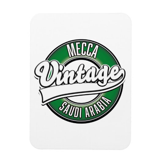Mecca saudi arabia  logo magneet (Verticaal)