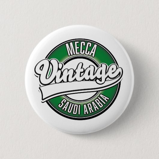 Mecca saudi arabia logo ronde button 5,7 cm (Voorkant)