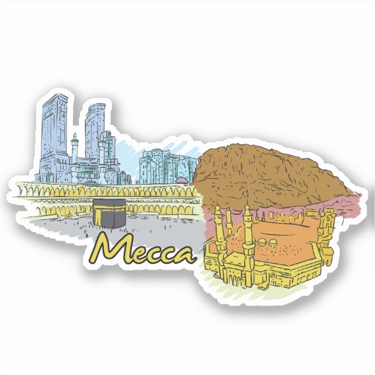 mecca sticker (Voorkant)