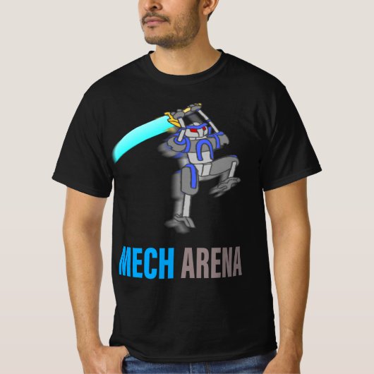 Mech Arena let's play amazing battle T-shirt (Voorkant)