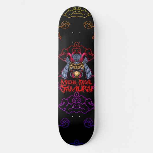 Mecha Devil Samurai Persoonlijk Skateboard (Voorkant)