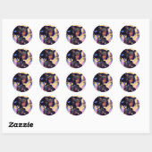 Mecha Fox Girl Ronde Sticker (Vel)