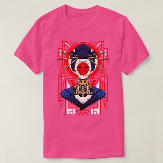 Mecha Geisha Cyborg T-shirt (Design voorkant)
