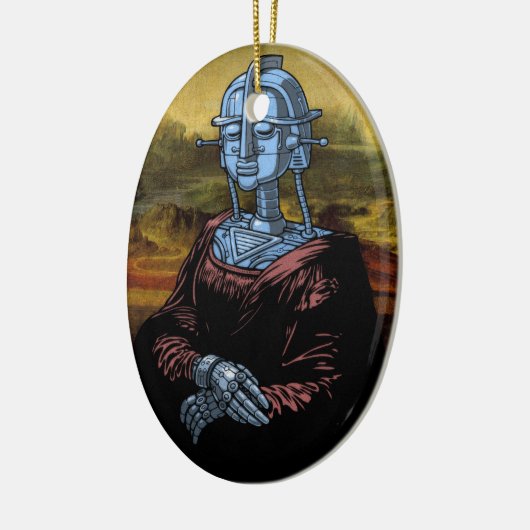 Mecha Lisa Keramisch Ornament (Links)