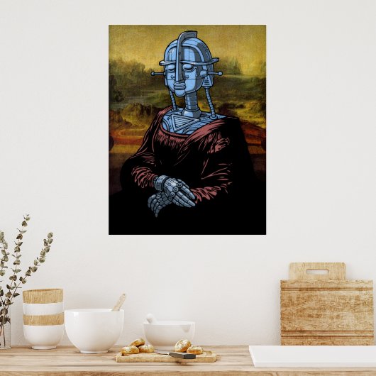 Mecha Lisa Poster (Keuken)