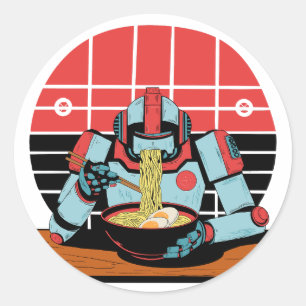 Mecha Ramen Ronde Sticker