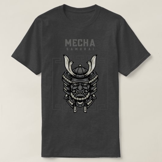 Mecha Samurai Mask T-shirt (Design voorkant)