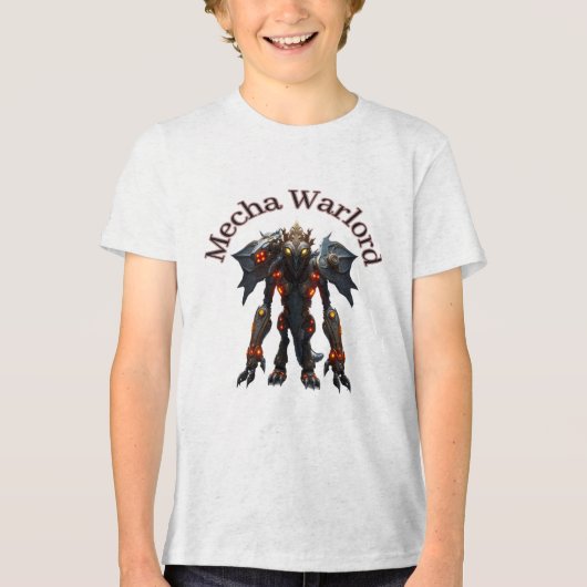 Mecha Warlord Tri-Blend Shirt (Voorkant)