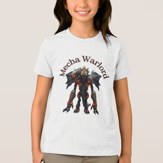 Mecha Warlord Tri-Blend Shirt (Voorkant)