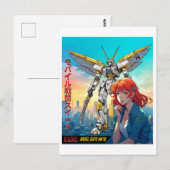 MECHA WARRIOR - KAORI'S ANGEL SUITE MK78 BRIEFKAART (Voorkant / Achterkant)