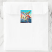 MECHA WARRIOR - KAORI'S ANGEL SUITE MK78 VIERKANTE STICKER (Tas)