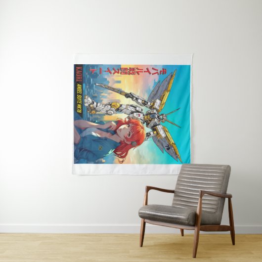 MECHA WARRIOR - KAORI'S ANGEL SUITE MK78 WANDKLEED (In Situ (horizontaal))