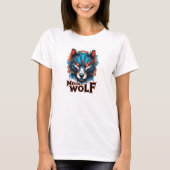 Mecha Wolf Dames Basic T-Shirt (Voorkant)