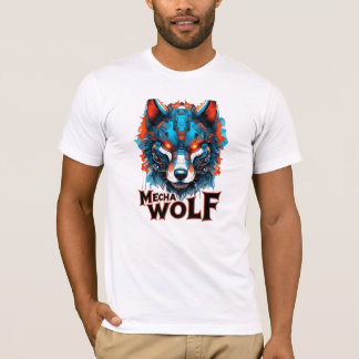 Mecha Wolf Hoofd – Futuristisch Cyberpunk Wolf Des T-shirt